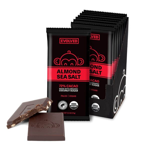 Dark Almond Sea Salt Bar