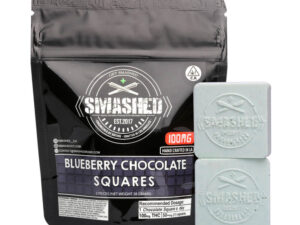 Smashed Blueberry Chocolate Squares